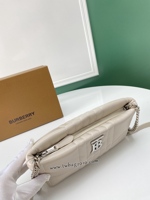 Burberry專門店新款絎縫款Lola蘿拉包 巴寶莉羔羊皮單肩斜挎女包 yxb1178